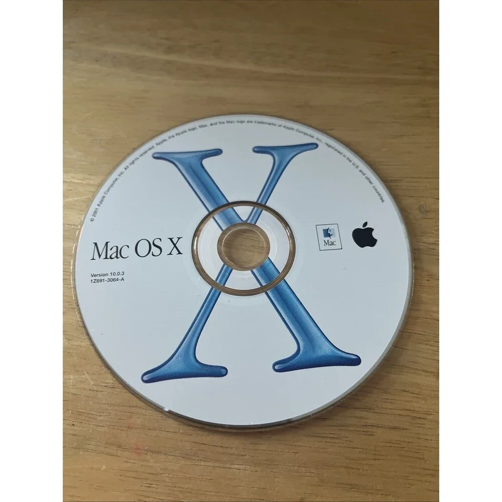 Apple Mac OS X Cheetah Install CD Version 10.0.3 Disc 2001